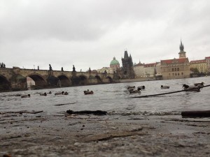 Charles Bridge Prague Vltava River