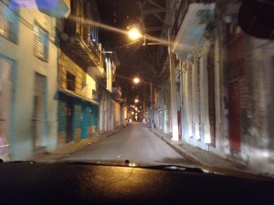 Taxi ride through Havana