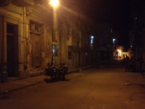 Dominoes in the Havana streets