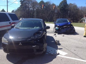 Car wreck in March 2015