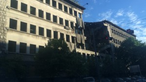 NATO Bombing Ruins in Belgrade