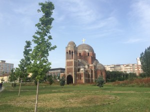 Unfinished Orthodox church Prishtina Kosovo