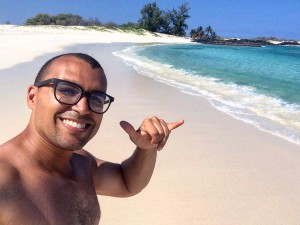 Shaka at Makalawena Beach