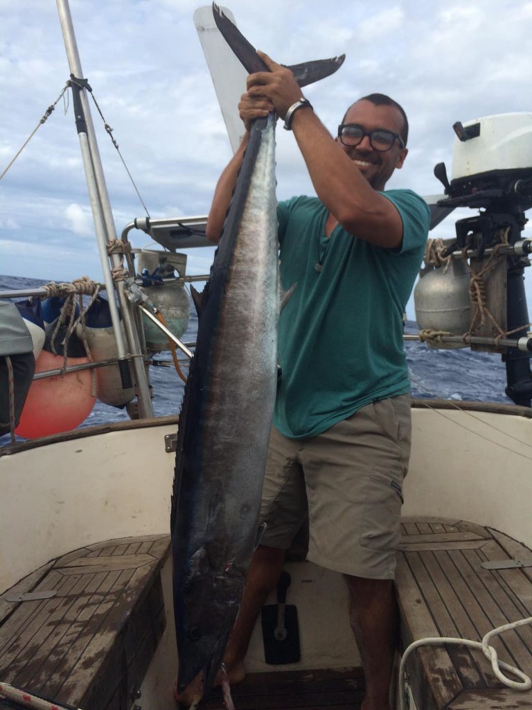 Sailing South Pacific Tonga Wahoo fish Fiji