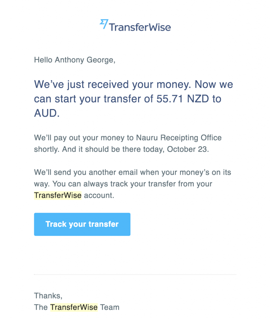 Is transferwise safe Nauru