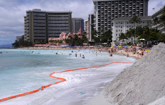 waikiki beach sand coronavirus