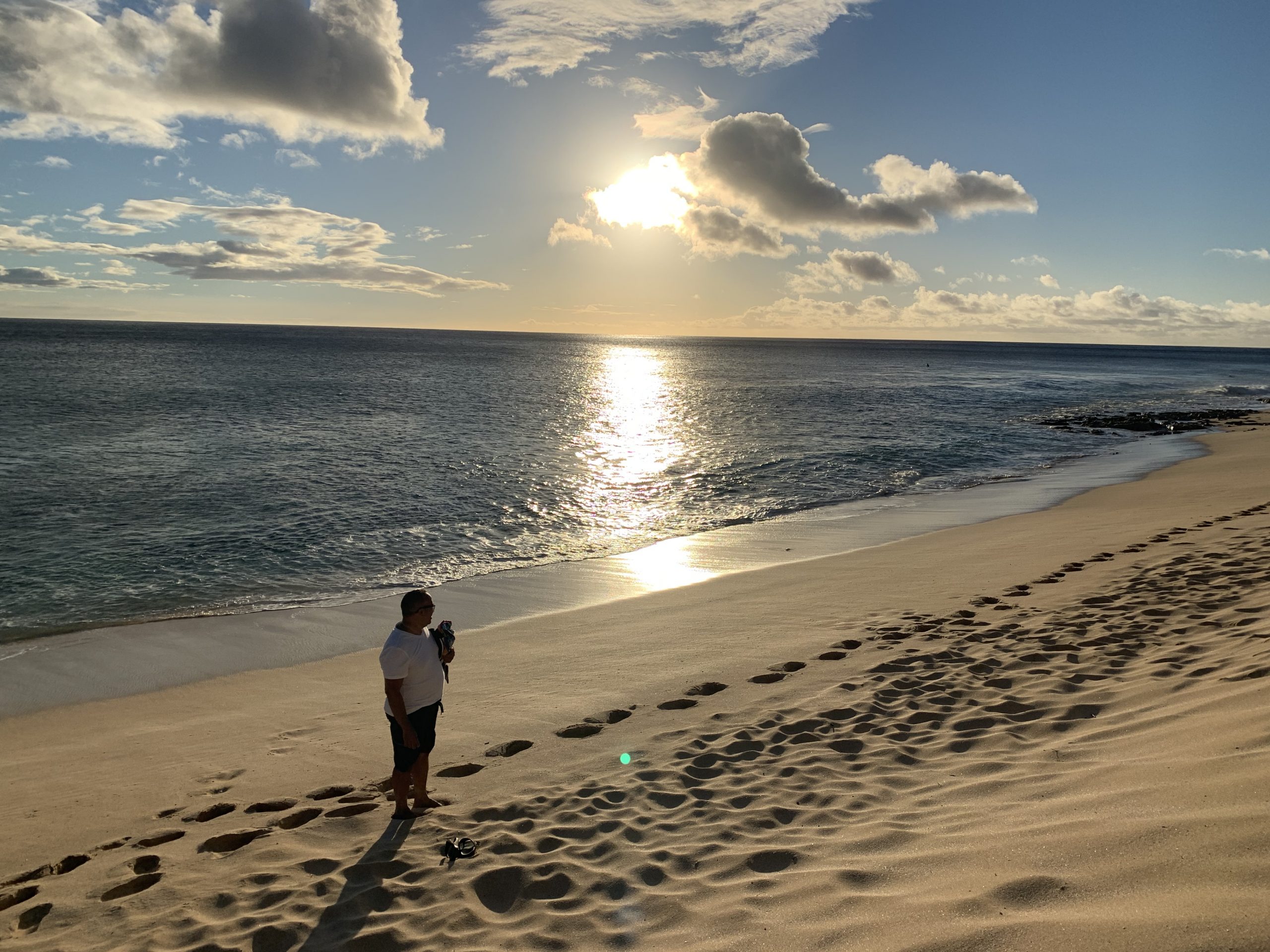 Hawaii oahu beach sunset