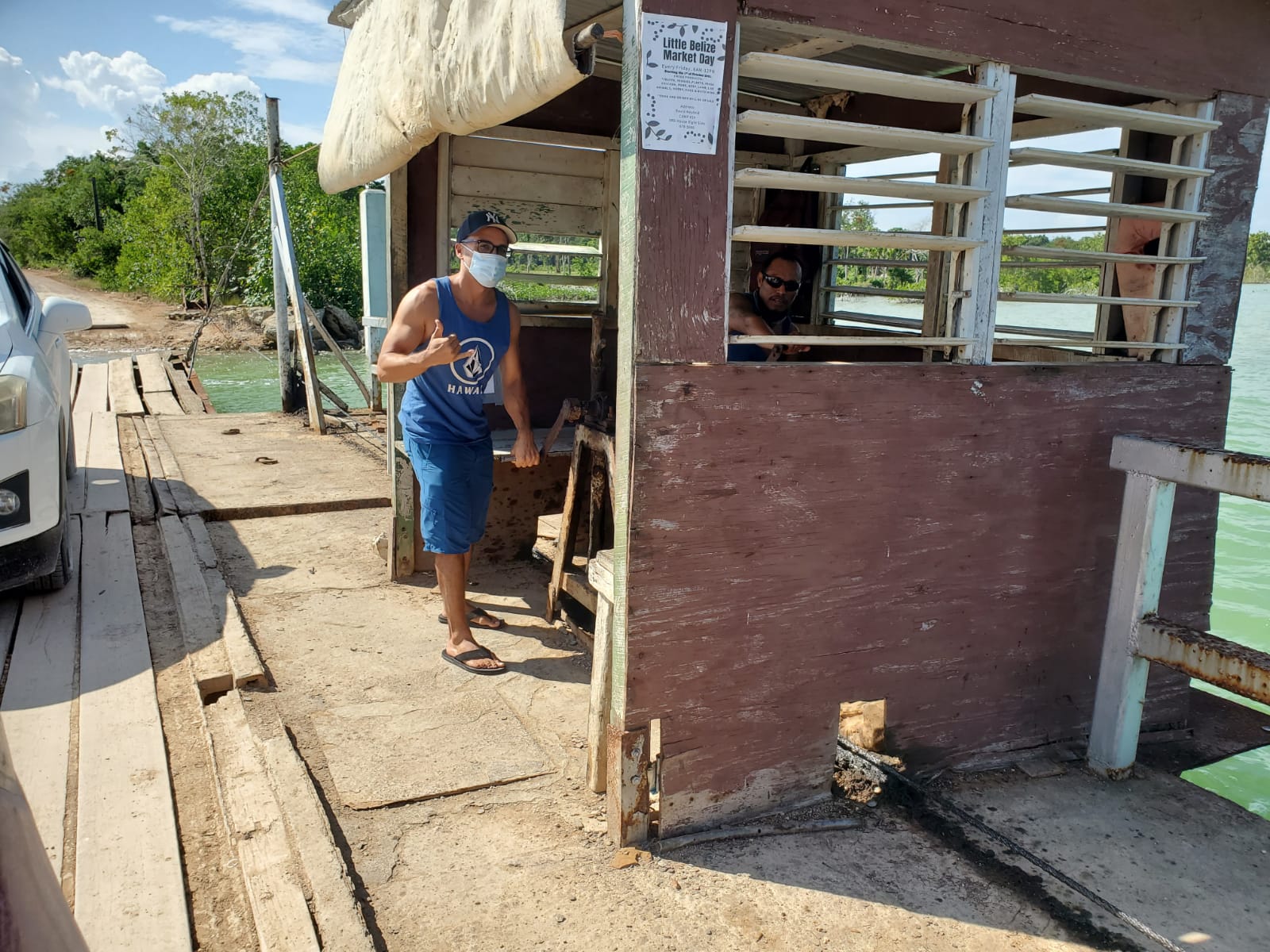 handcranked river crossing belize