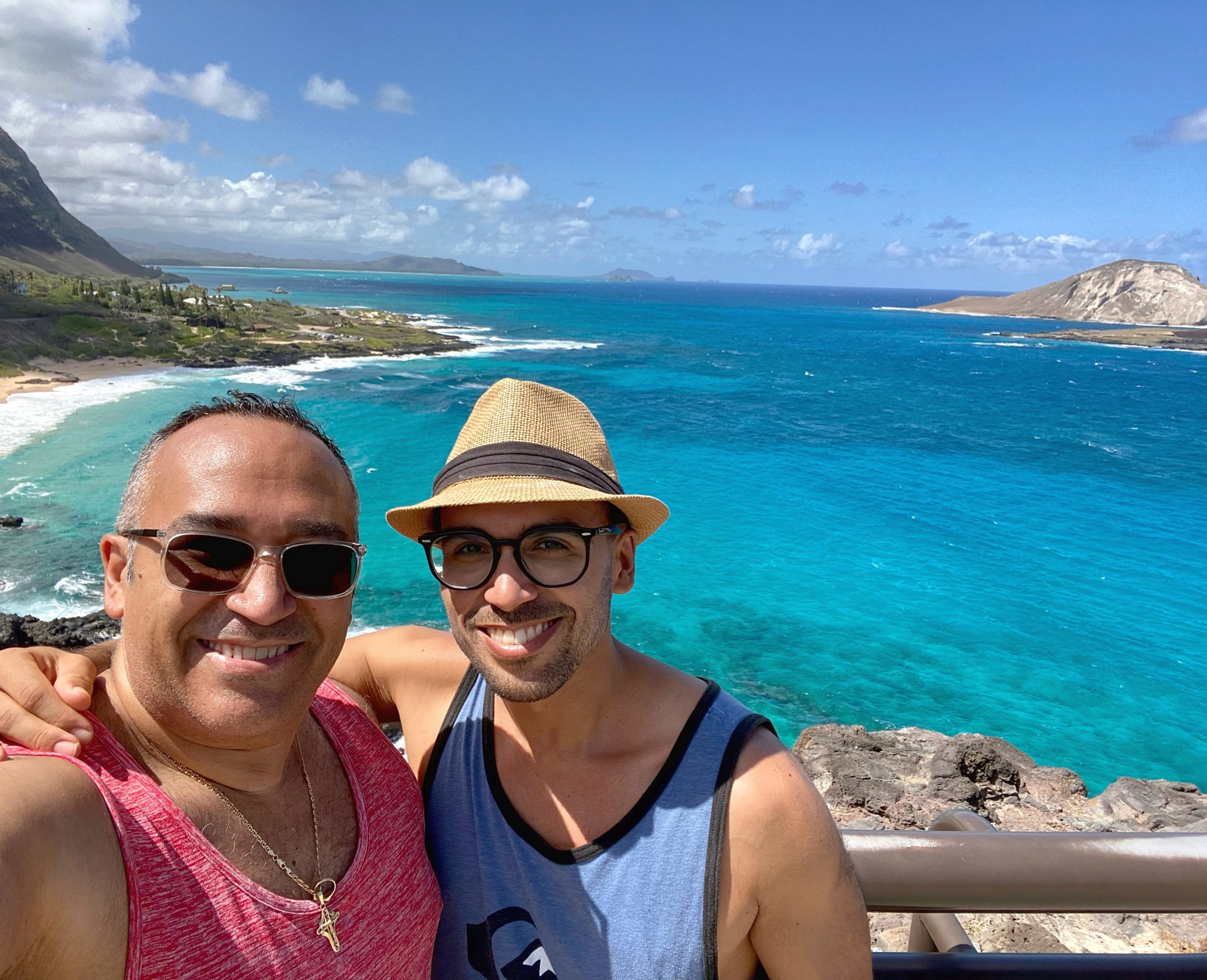 vacation Oahu hawaii dad son