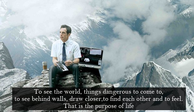 secret life of walter mitty quote