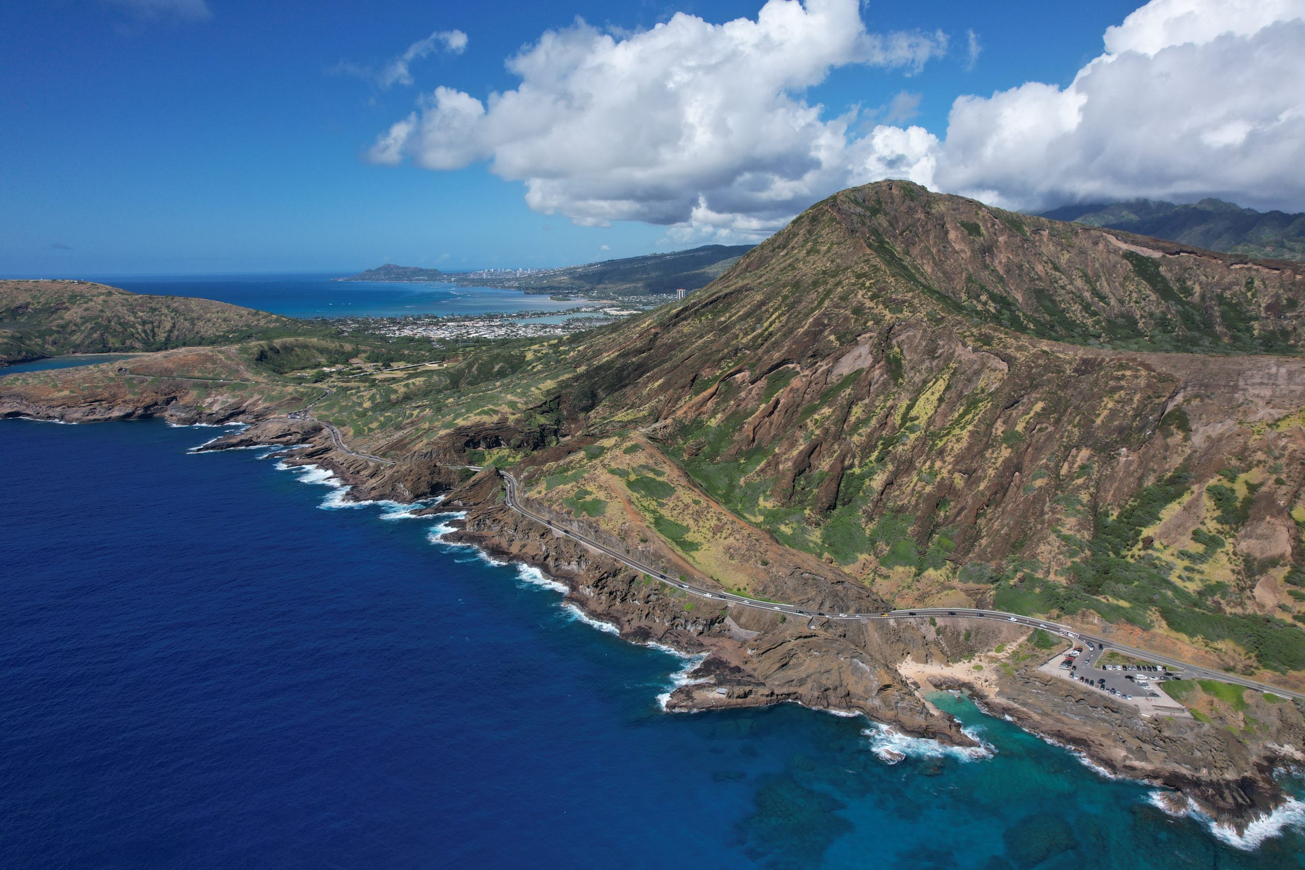 drone Oahu hawaii honolulu koko head