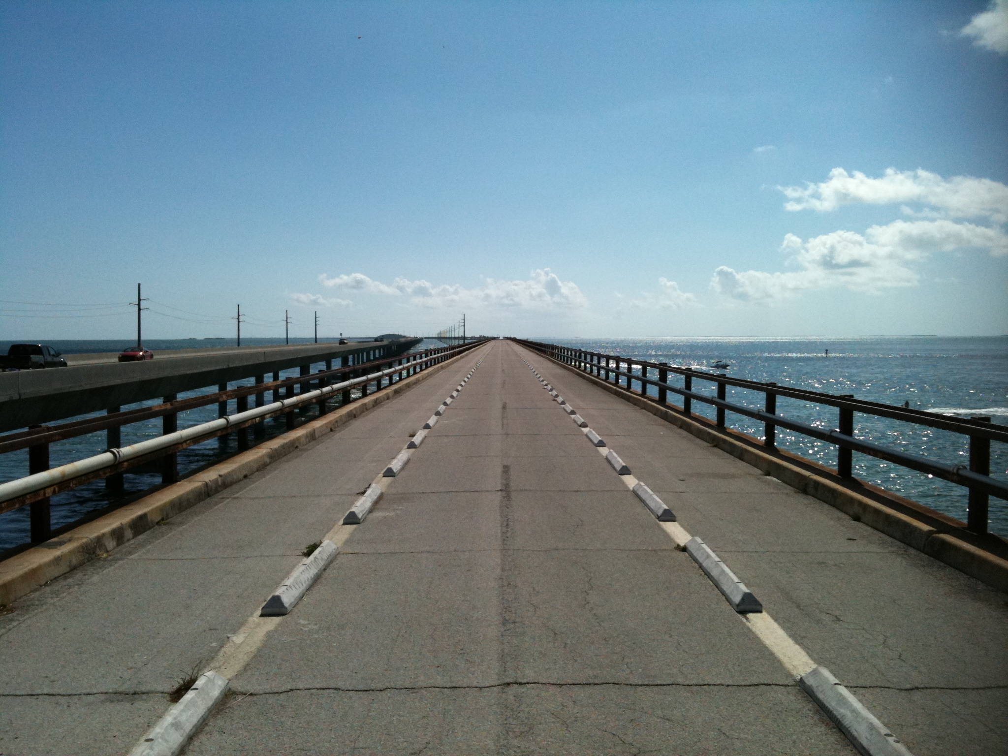 7 mile bridge old railroad highway florida keys