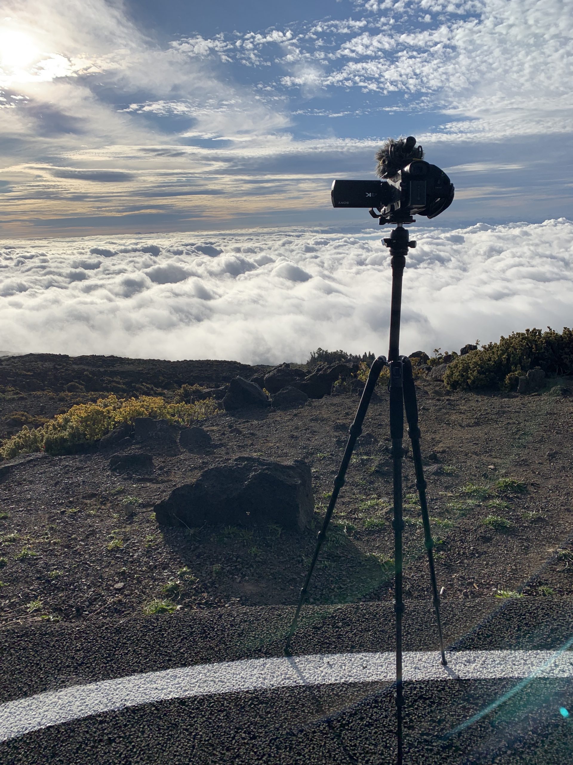 haleakala national park sunrise above the clouds