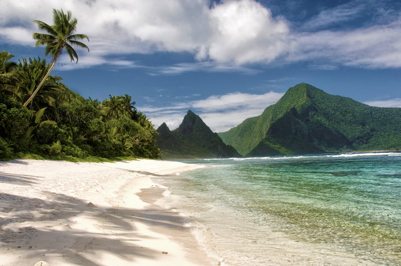 Scenic view of Manu'a Islands, American Samoa and the National Park of Amrican Samoa