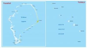 islands map of tuvalu and funafuti