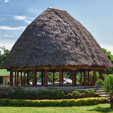 samoan fale and meeting place for cheifs and elders