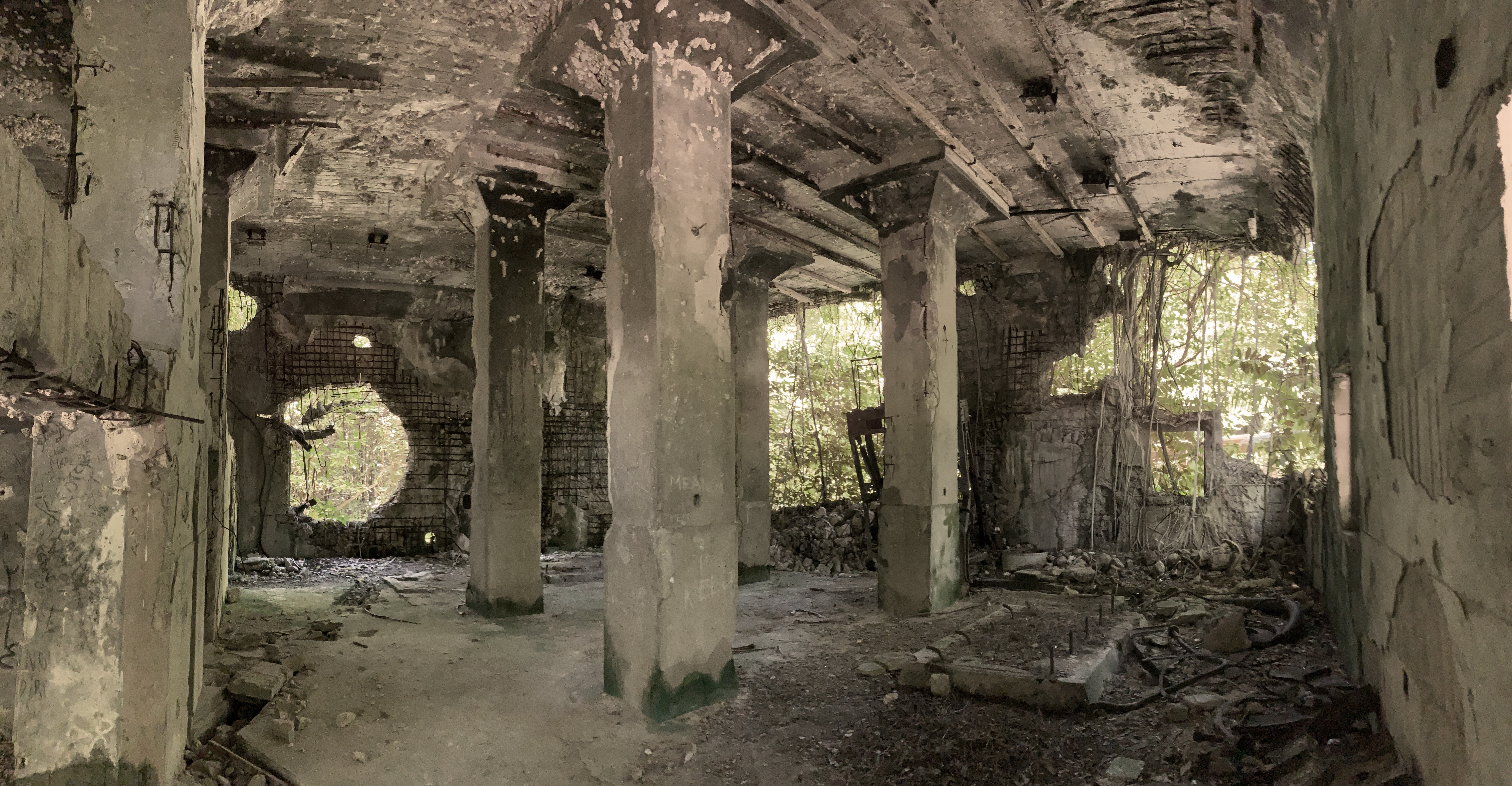 battle of peleliu war ruins building japanese