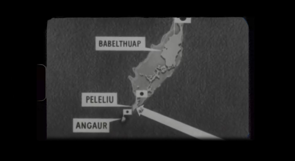 map of palaus world war two battle of peleleiu